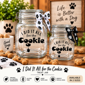 I DID IT ALL FOR THE COOKIE Treat Jar